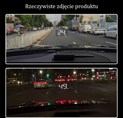 Uniwersalny Prędkościomierz Samochodowy (Head-Up) z GPS